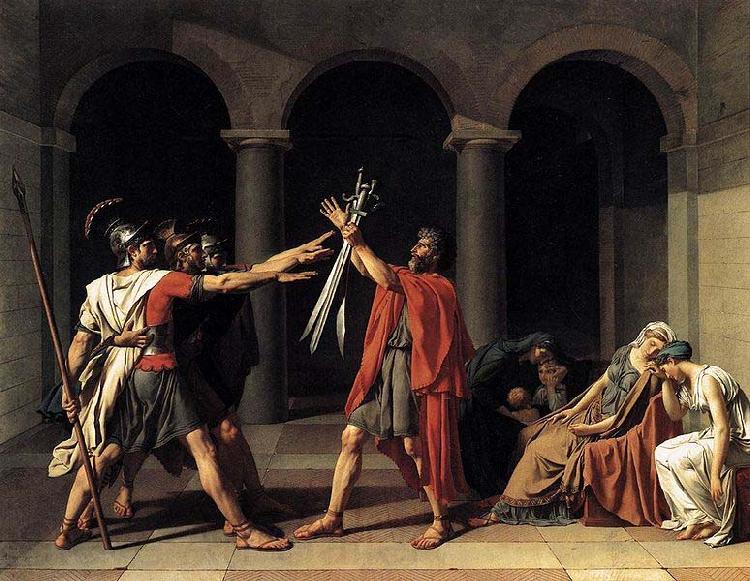 Jacques-Louis David Oath of the Horatii France oil painting art